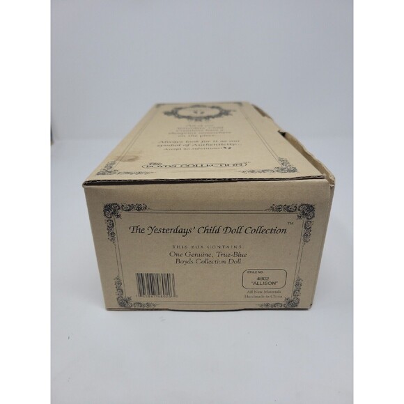 Boyds Bears Yesterdays Child Doll Allison #4592 / 5000 Birdwatching w/COA 1999 - Picture 11 of 16